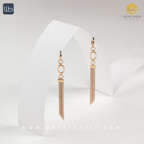 گوشواره طلا شال  (کد 3837)