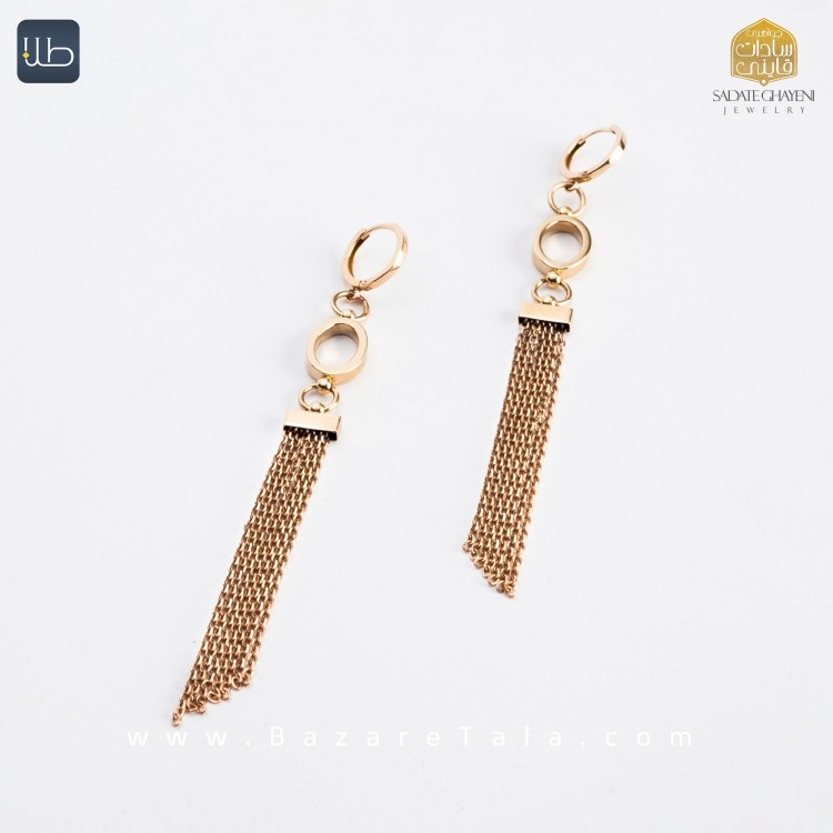 گوشواره طلا شال  (کد 3837)