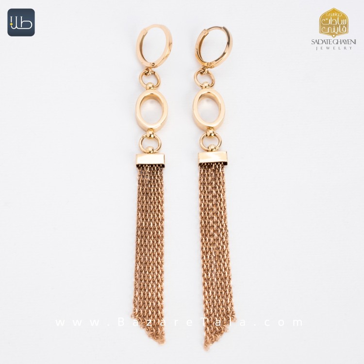 گوشواره طلا شال  (کد 3837)