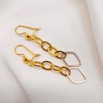 گوشواره آویز هندسی یکتاخواه (کد 5386)