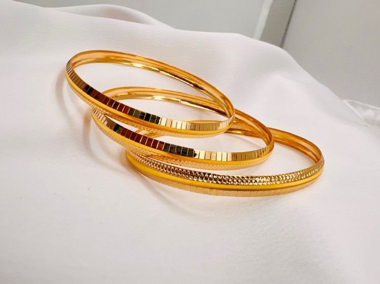 النگو طلا طرح تراش یکتاخواه (کد 5390)