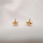 گوشواره طلا طرح ستاره یکتاخواه (کد 5398)