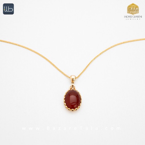 پلاک طلا عقیق (کد 3944)