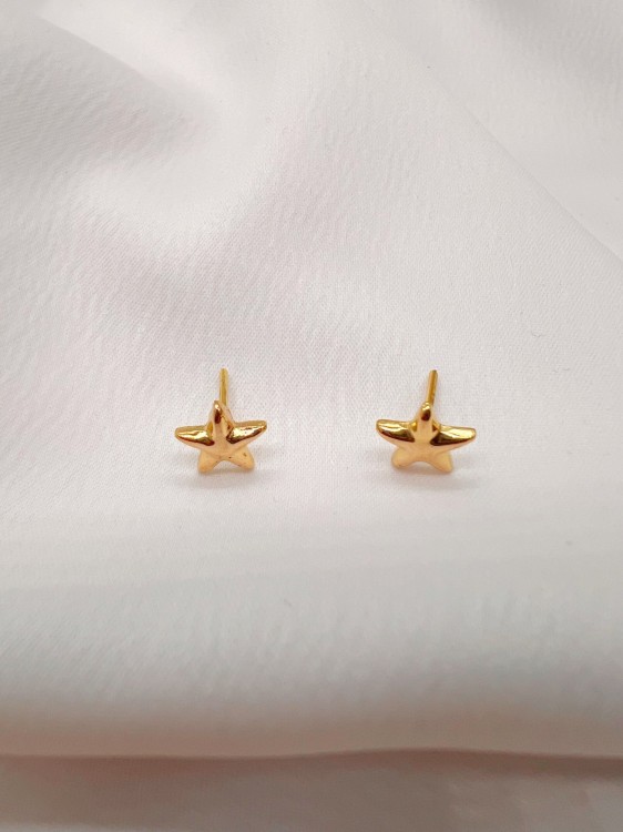 گوشواره طلا طرح ستاره یکتاخواه (کد 5398)