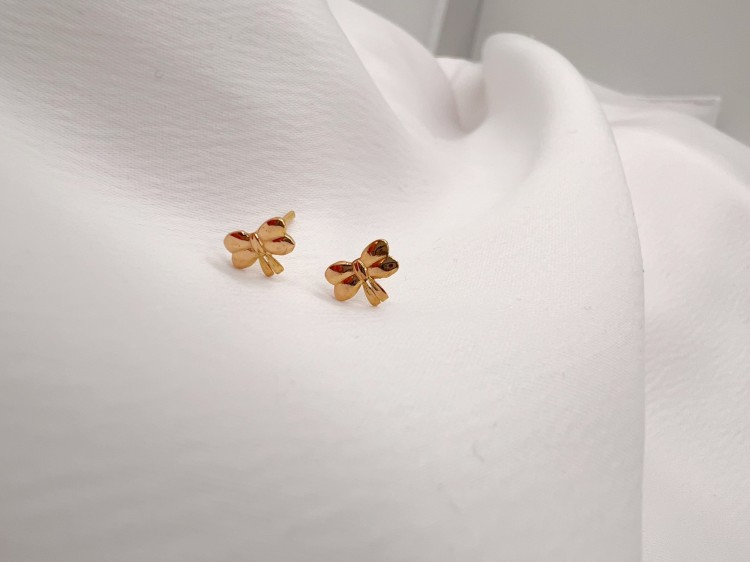 گوشواره طلا طرح پاپیون یکتاخواه (کد 5400)
