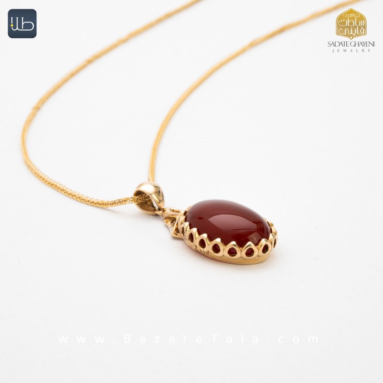پلاک طلا عقیق (کد 3944)