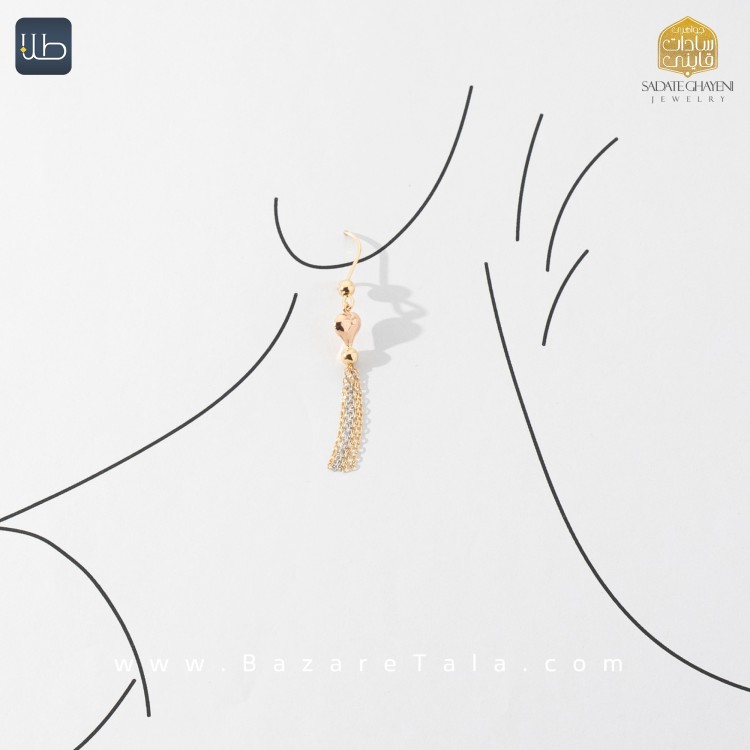 گوشواره طلا آریانا (کد 3864)