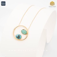 گردنبند طلا فیروزه (کد 3959)