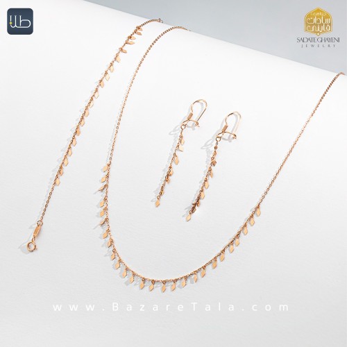 نیم ست طلا فانتزی (کد 3980)