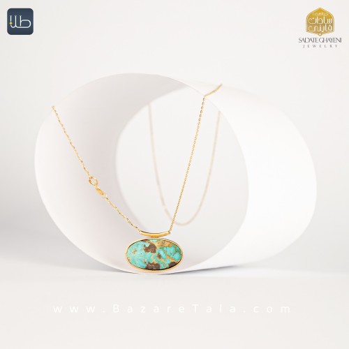 گردنبند طلا فیروزه