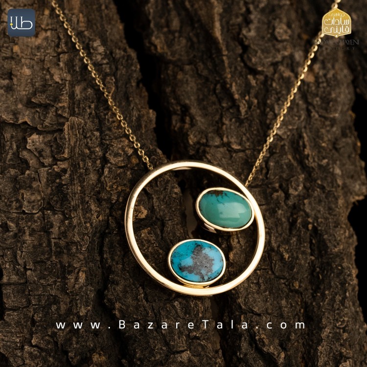 گردنبند طلا فیروزه (کد 3959)