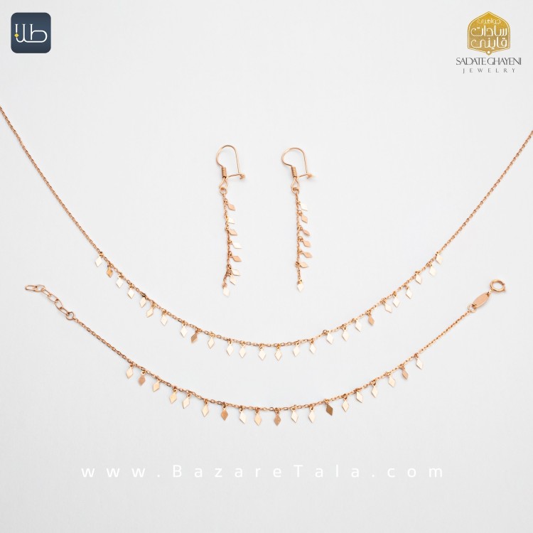 نیم ست طلا فانتزی (کد 3980)