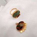 نیم ست طلا فیروزه یکتاخواه (کد 5410)