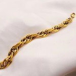 دستبند زنجیری طلا یکتاخواه (کد 5409)