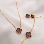 نیم ست طلا ونکلیف یکتاخواه (کد 5439)
