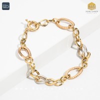 دستبند طلای هالویی (کد 4038)