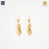 گوشواره طلا آویز درسا (کد 3871)