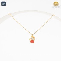 گردنبند طلا طرح کیتی (کد 3968)