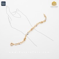دستبند طلای هالویی (کد 4037)
