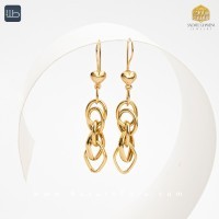 گوشواره طلا آویز درسا (کد 3871)