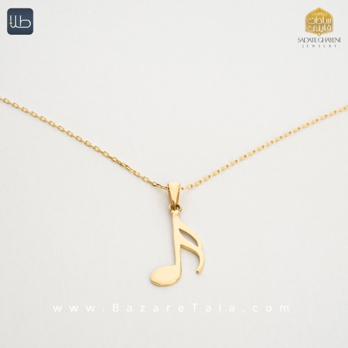 گردنبند طلا طرح دولا چنگ موریس (کد 4017)