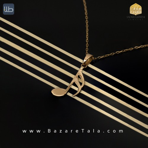 گردنبند طلا طرح دولا چنگ موریس