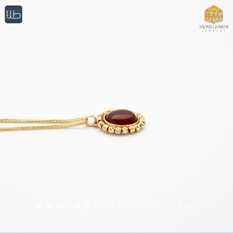 پلاک طلا عقیق (کد 3952)
