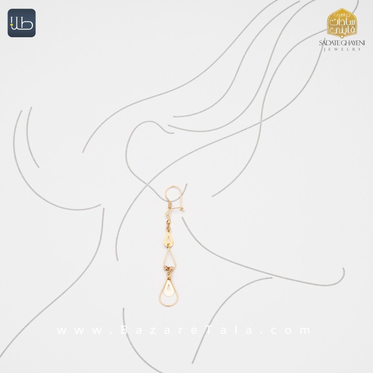 گوشواره طلا آویزی (کد 3869)