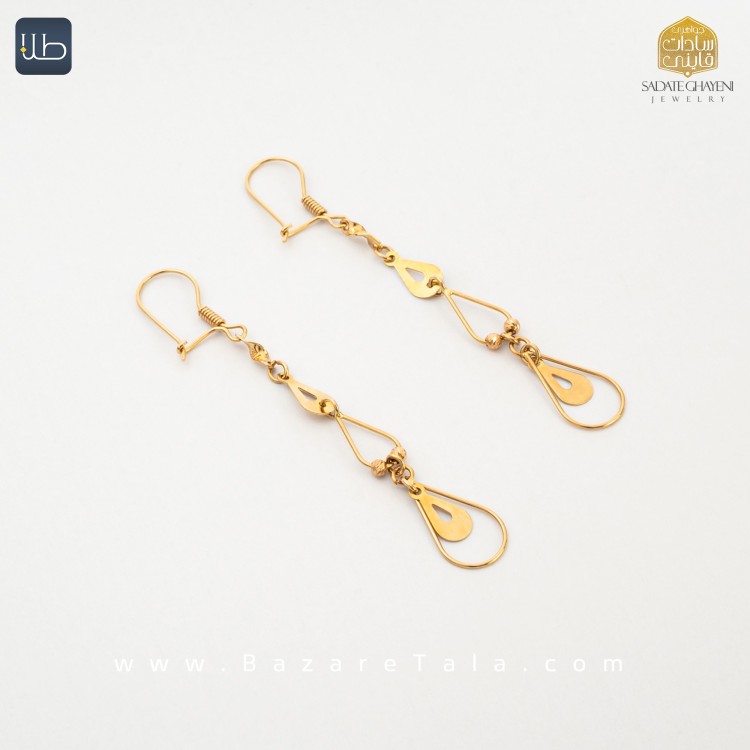 گوشواره طلا آویزی (کد 3869)