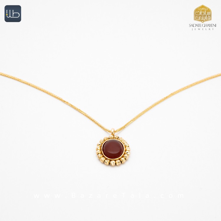 پلاک طلا عقیق (کد 3952)