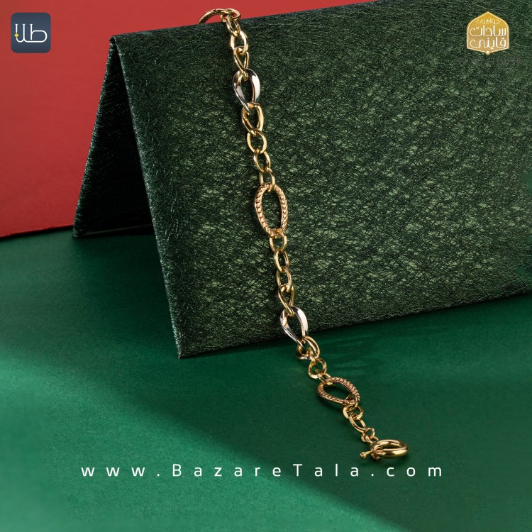 دستبند طلای هالویی (کد 4038)