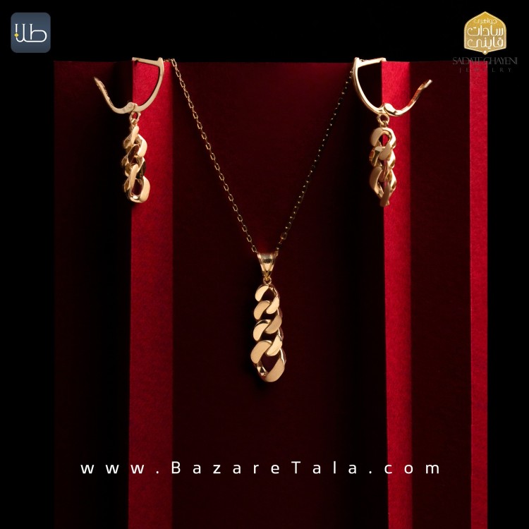 نیم ست طلا کارتیه (کد 4464)