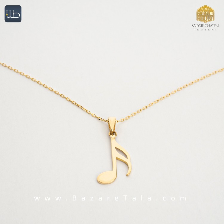گردنبند طلا طرح دولا چنگ موریس (کد 4017)