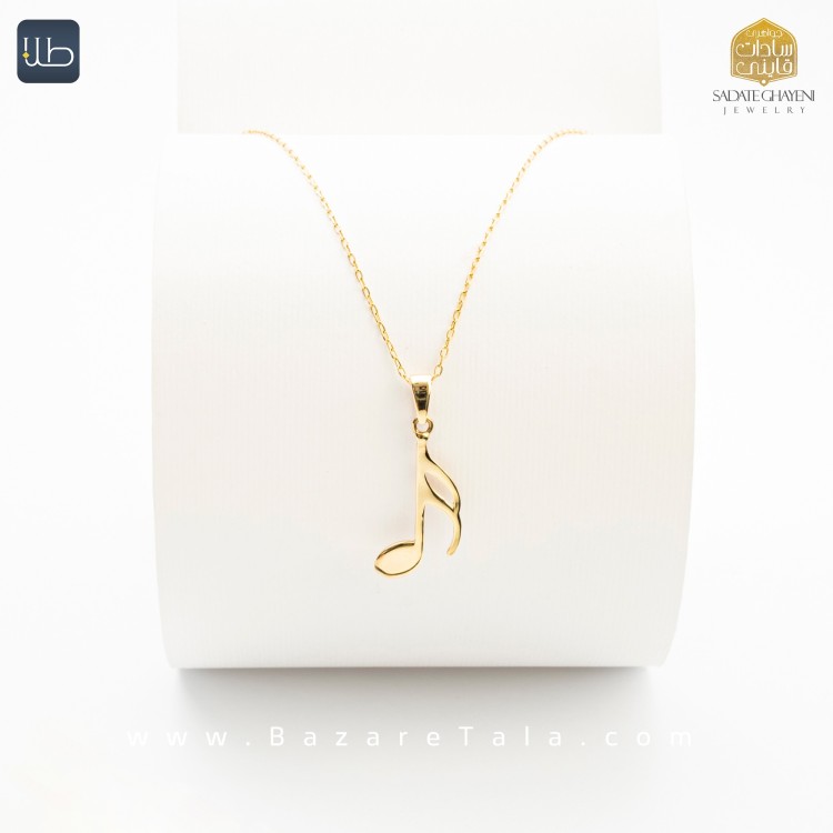 گردنبند طلا طرح دولا چنگ موریس (کد 4017)