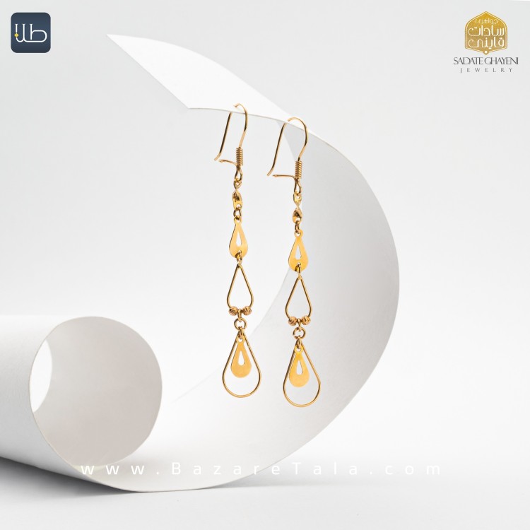 گوشواره طلا آویزی (کد 3869)