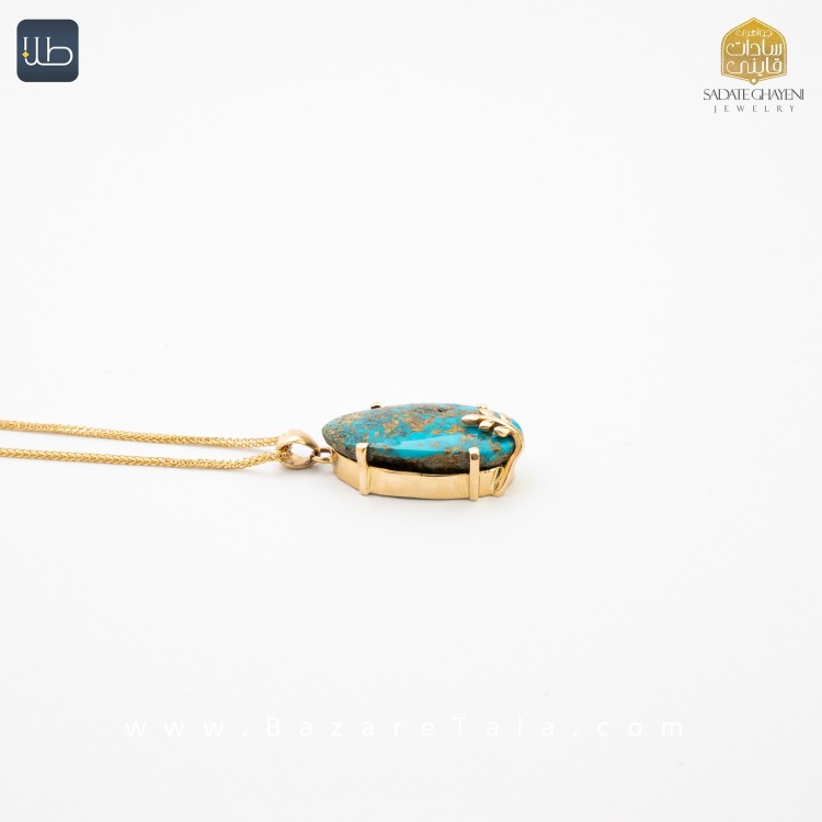 پلاک طلا فیروزه (کد 3947)