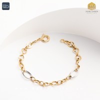 دستبند طلا هالوی (کد 4284)