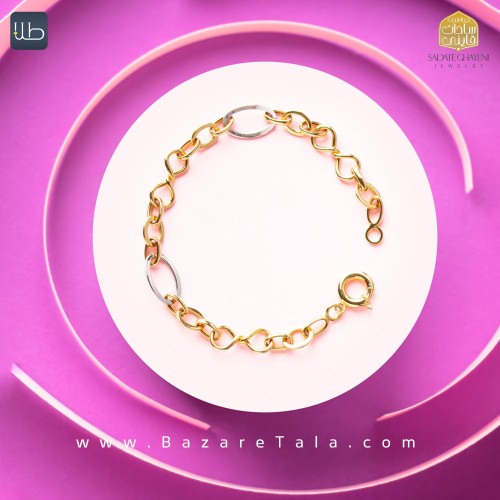 دستبند طلا هالوی (کد 4284)