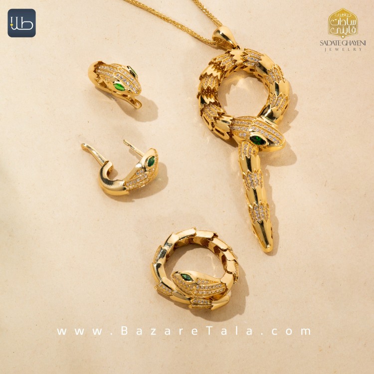 نیم ست طلا بولگاری (کد 4527)