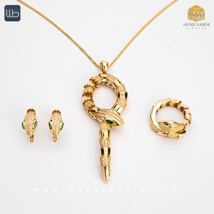 نیم ست طلا بولگاری (کد 4527)