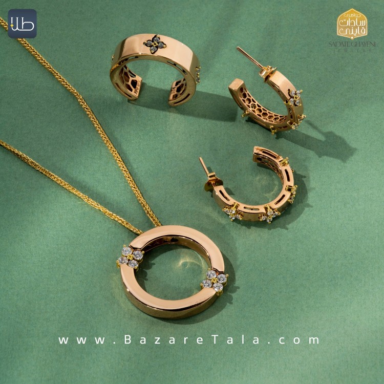 نیم ست طلا اخوت (کد 4536)