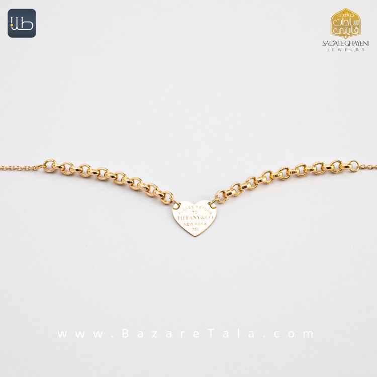 دستبند طلا طرح تیفانی (کد 4497)