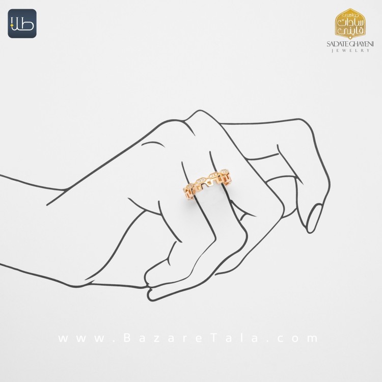 انگشتر طلا دیویدیورمن  (کد 3671)