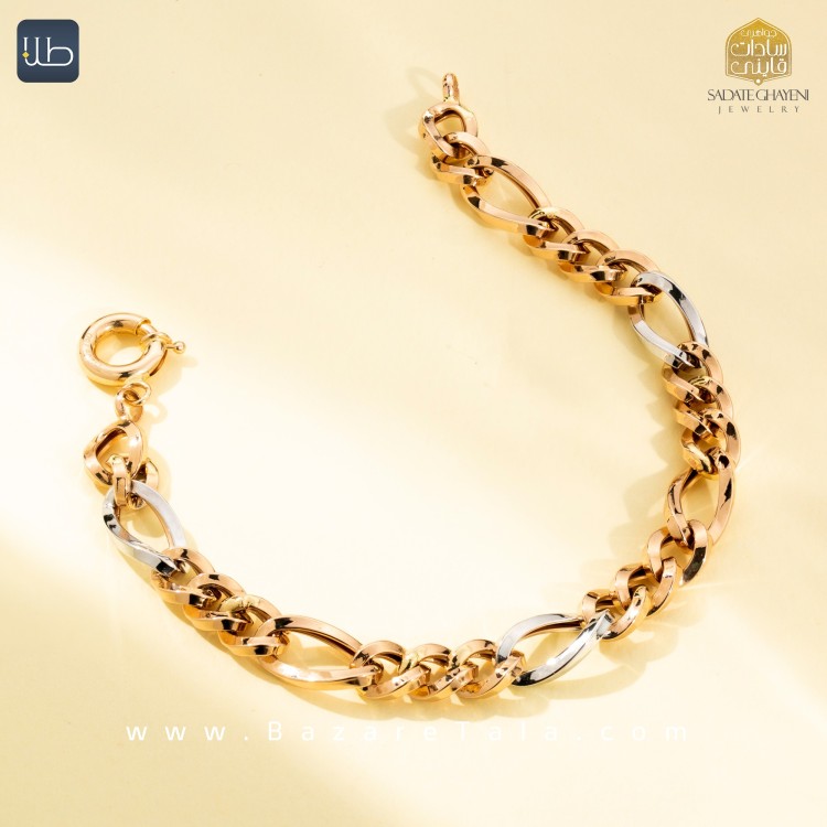 دستبند طلا جی تاش (کد 4381)