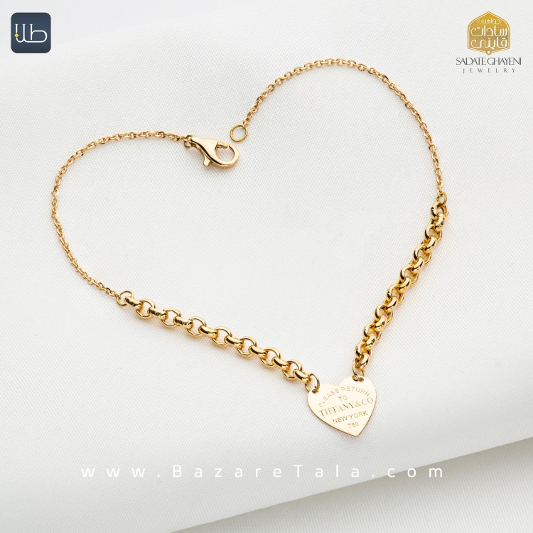 دستبند طلا طرح تیفانی (کد 4497)