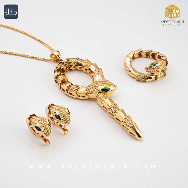 نیم ست طلا بولگاری (کد 4527)