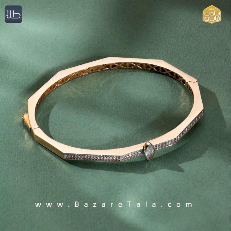 دستبند طلا تورنتو (کد 4495)