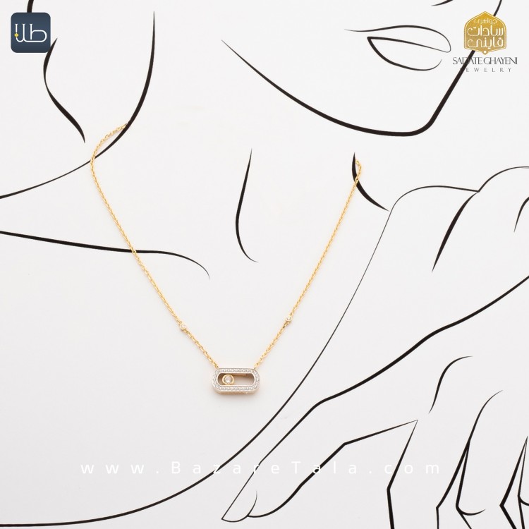 گردنبند طلا مسیکا (کد 4534)