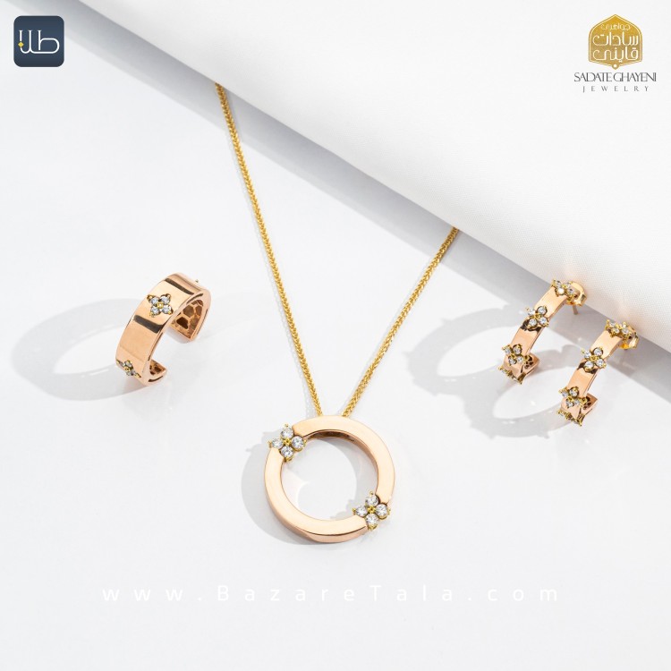 نیم ست طلا اخوت (کد 4536)