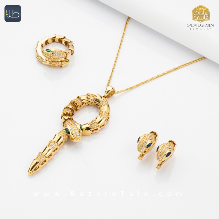 نیم ست طلا بولگاری (کد 4527)